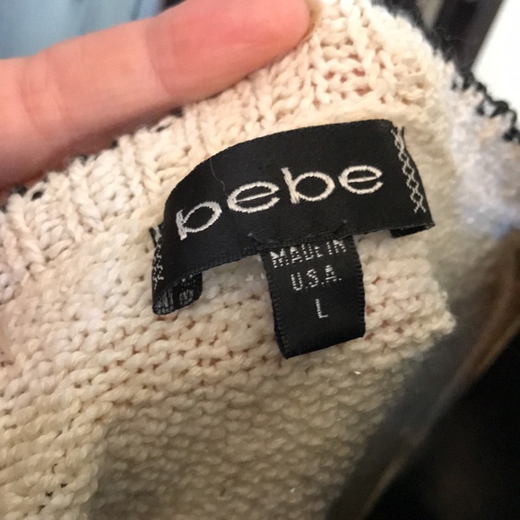 Vintage bebe Boatneck Button Down Sweater - Picture 7 of 9